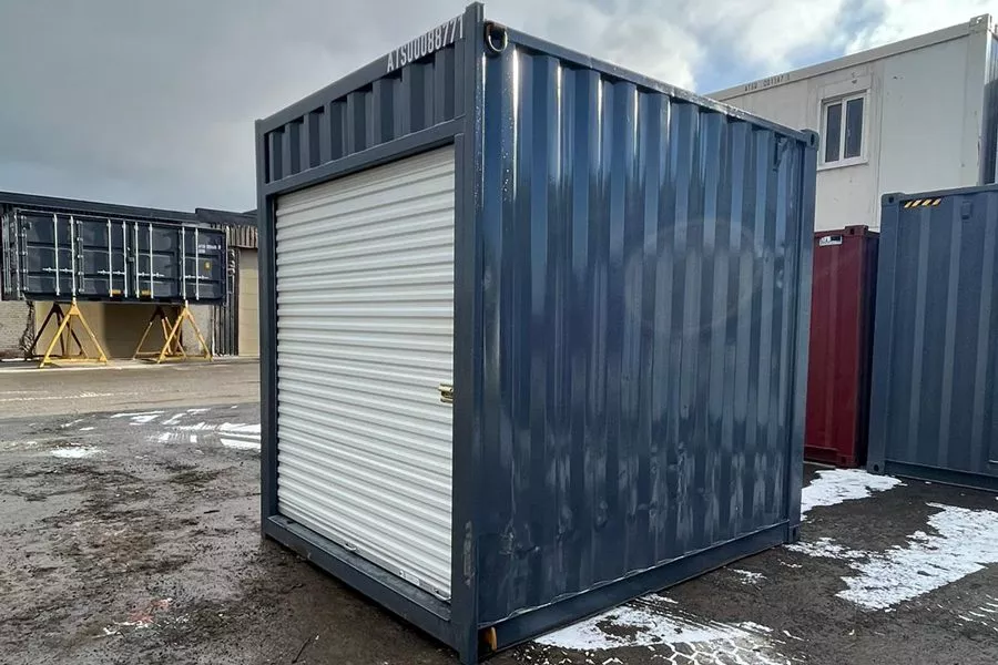 10′ HC used container with rollup door - Image 2