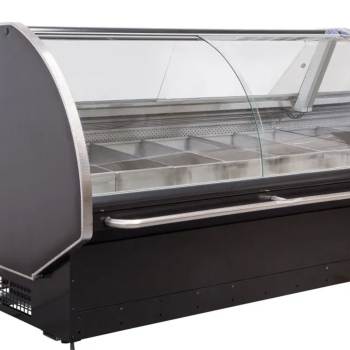 Curved Glass Meat Chiller – 1.8m (CGM1830SC) - COMMERCIAL FRIDGE & FREEZER