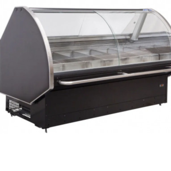 Curved Glass Refrigerated Display Unit – 1305mm - COMMERCIAL FRIDGE & FREEZER