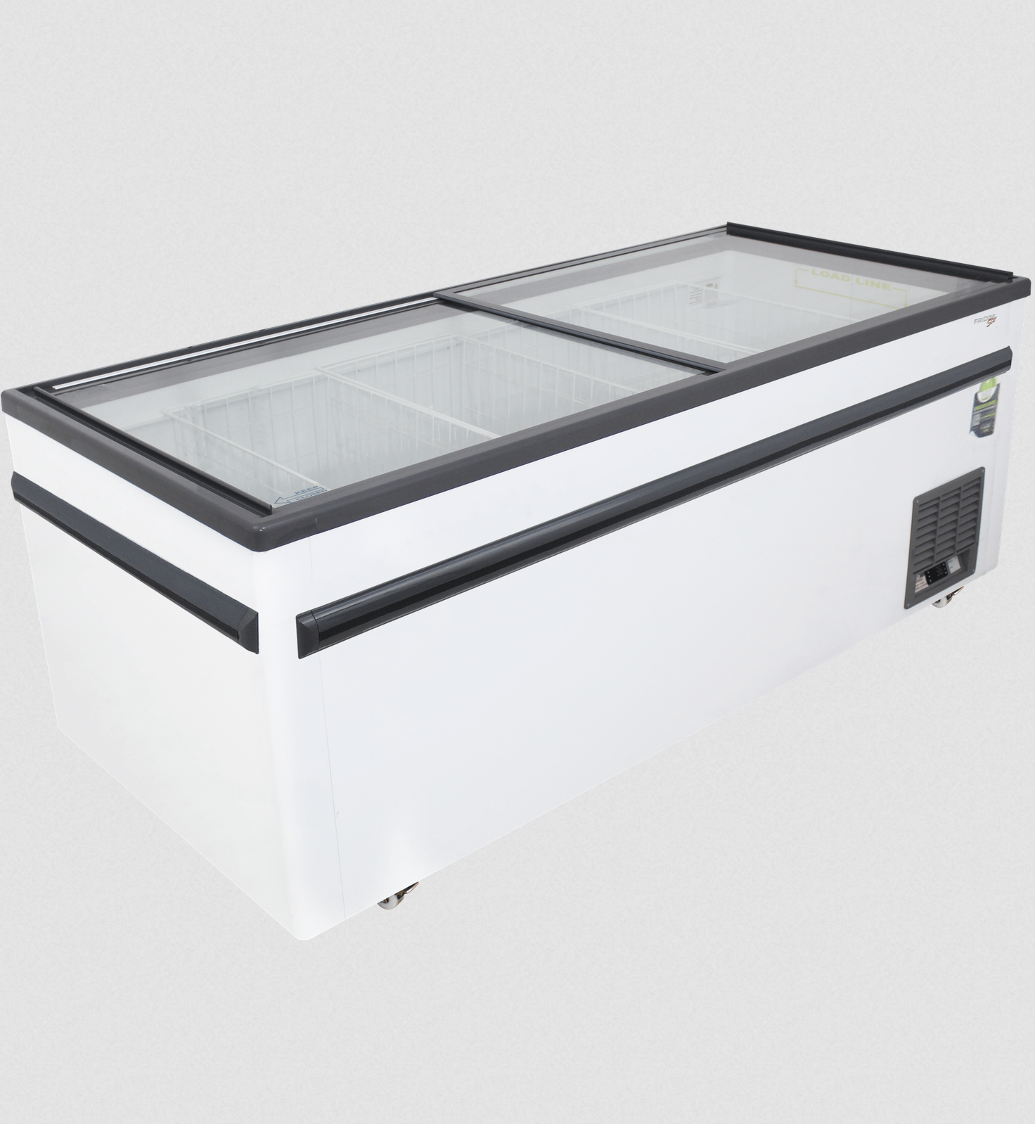 Glass Top Island Freezer – 862L (VS2000) - COMMERCIAL FRIDGE & FREEZER